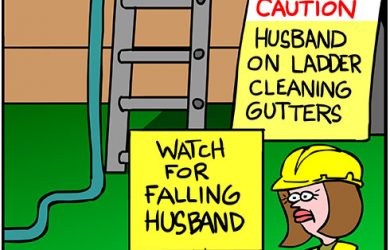 falling husband