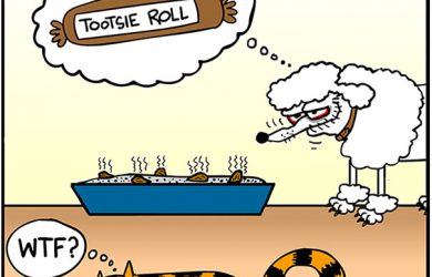 tootsie roll dog